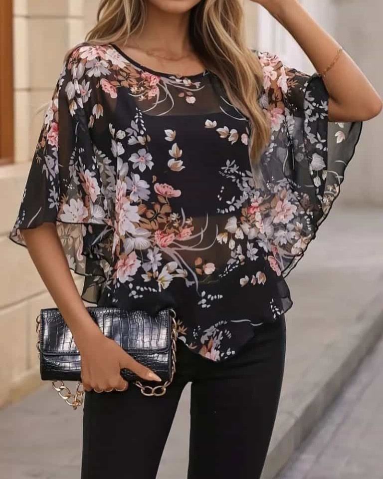 Chiffon Wide Top
