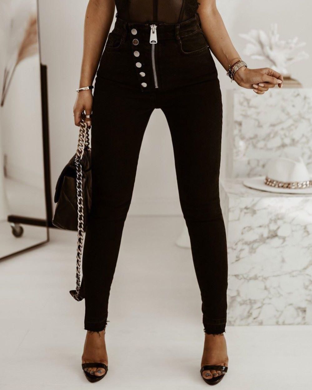 Casual Jeans With Buttons