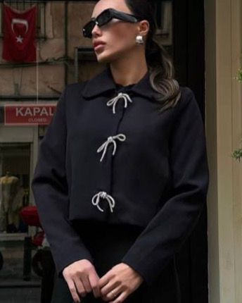 Classic Jacket With Strass Ties