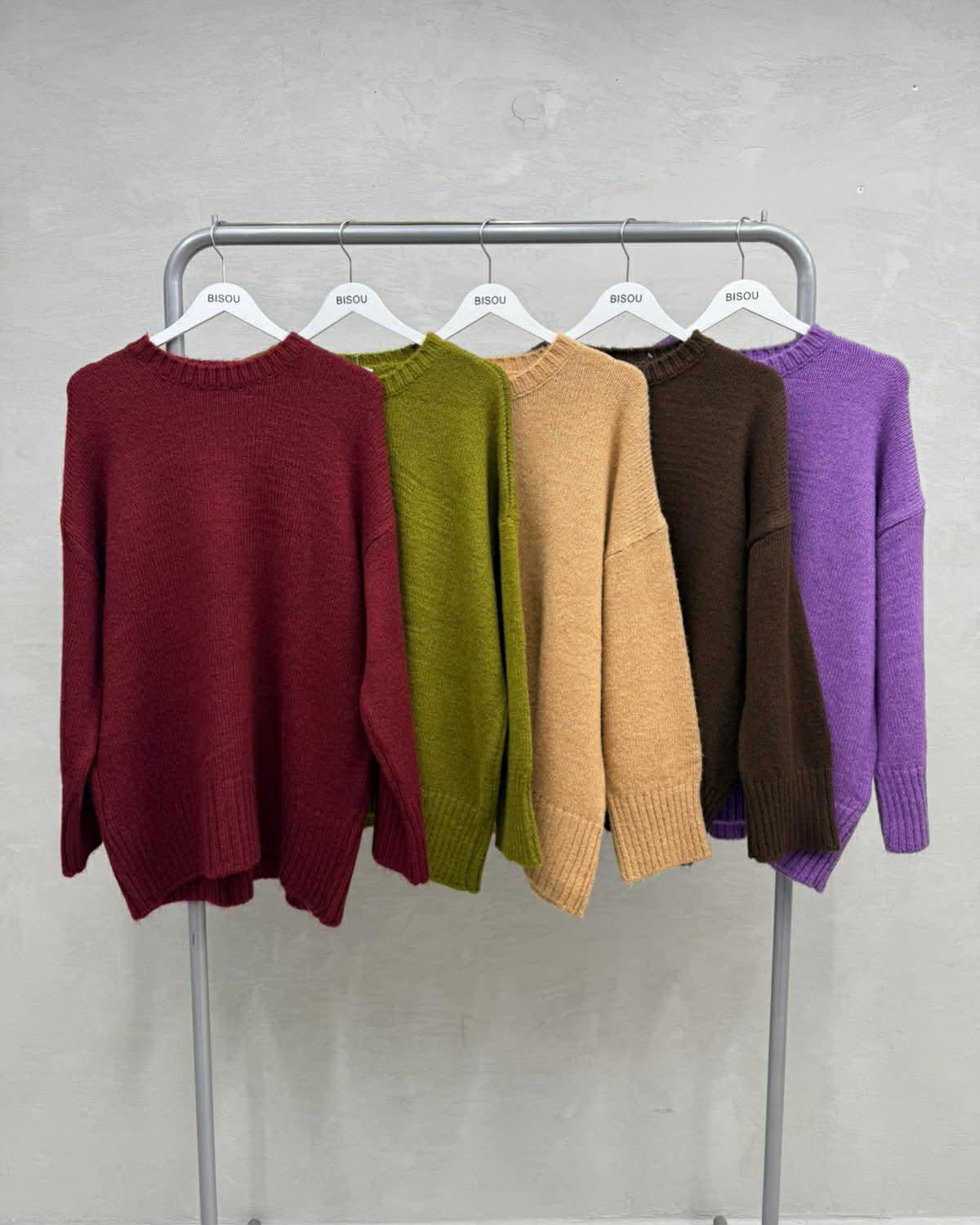 Wide Wool Long Blouse