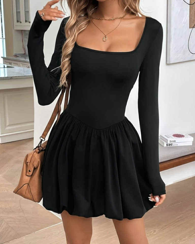 Stylish Short Cotton Dress