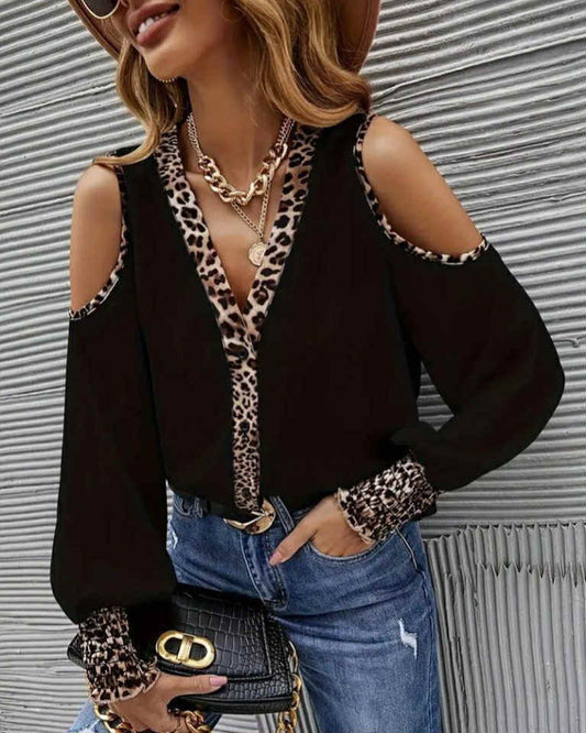 Leopard Stylish Long Sleeve Top