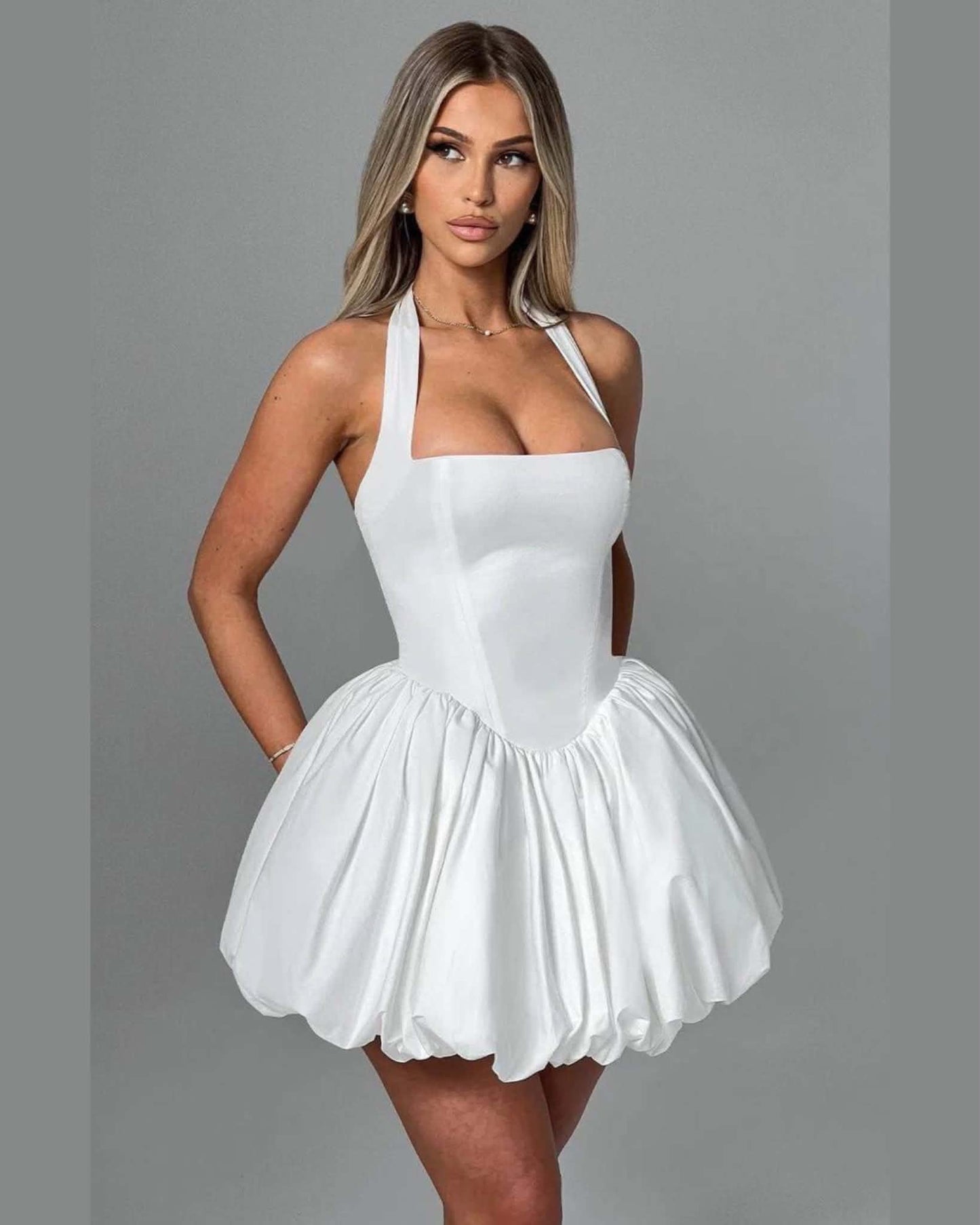 halter-Neck Minidress