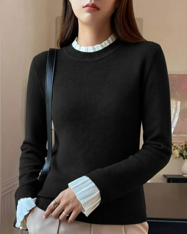 Elegant Wool Classic Blouse