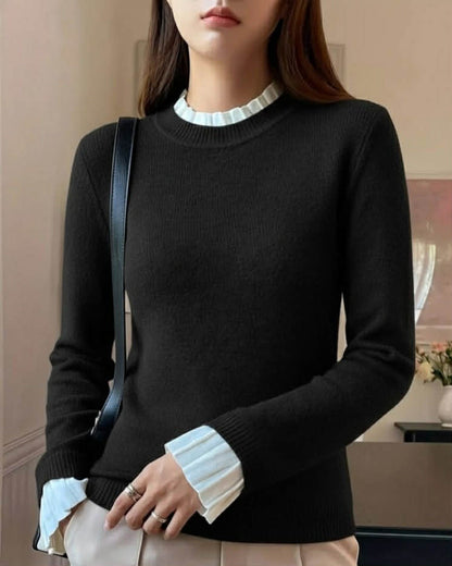 Elegant Wool Classic Blouse