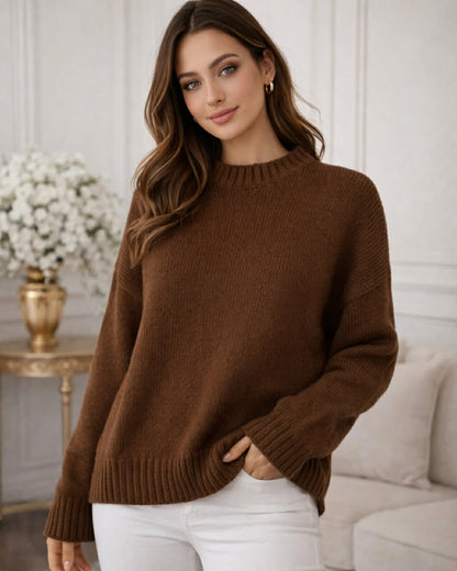 Wide Wool Long Blouse