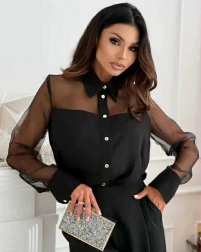 Chiffon Shirt With Buttons
