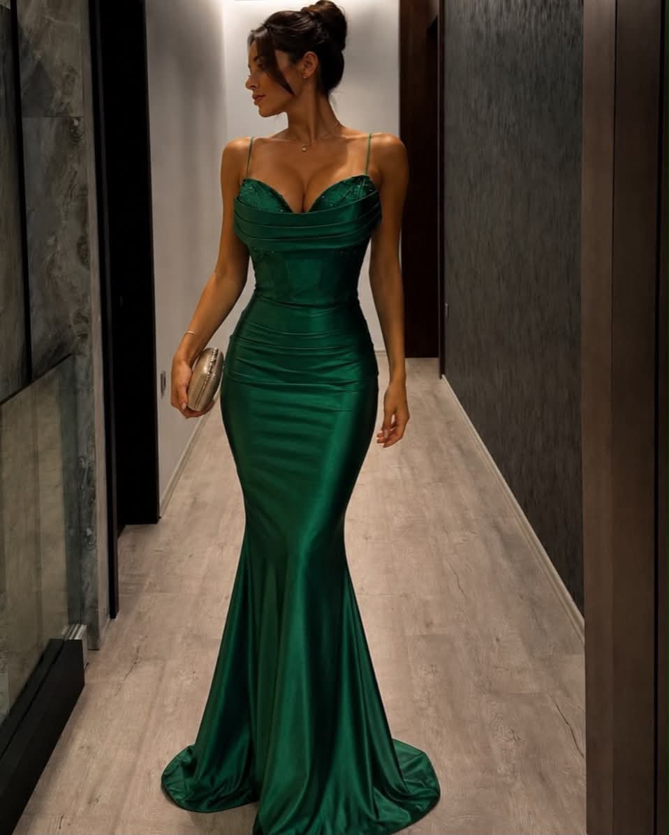 Satin Elegant Evening Dress