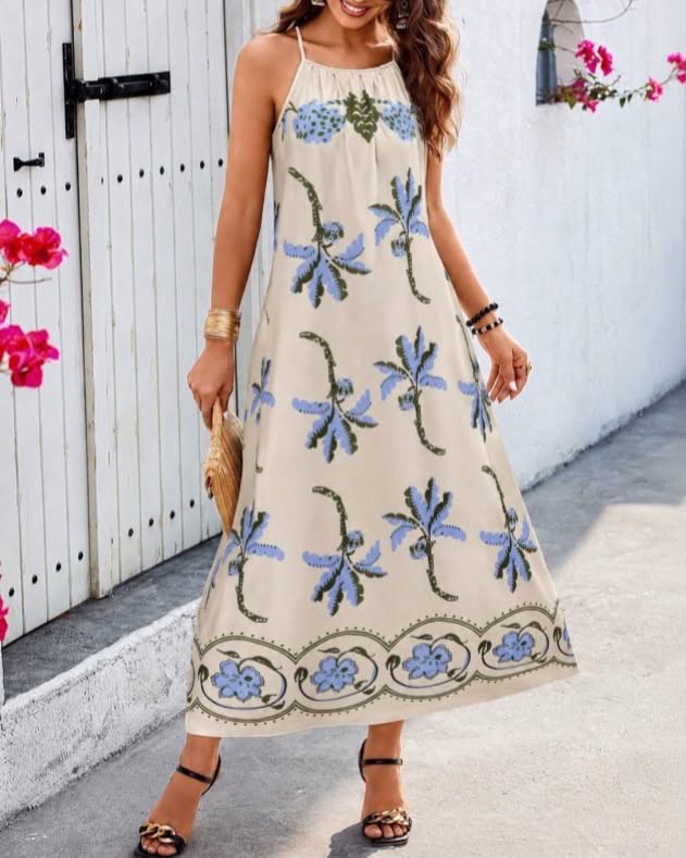 Casual Long Floral Dress