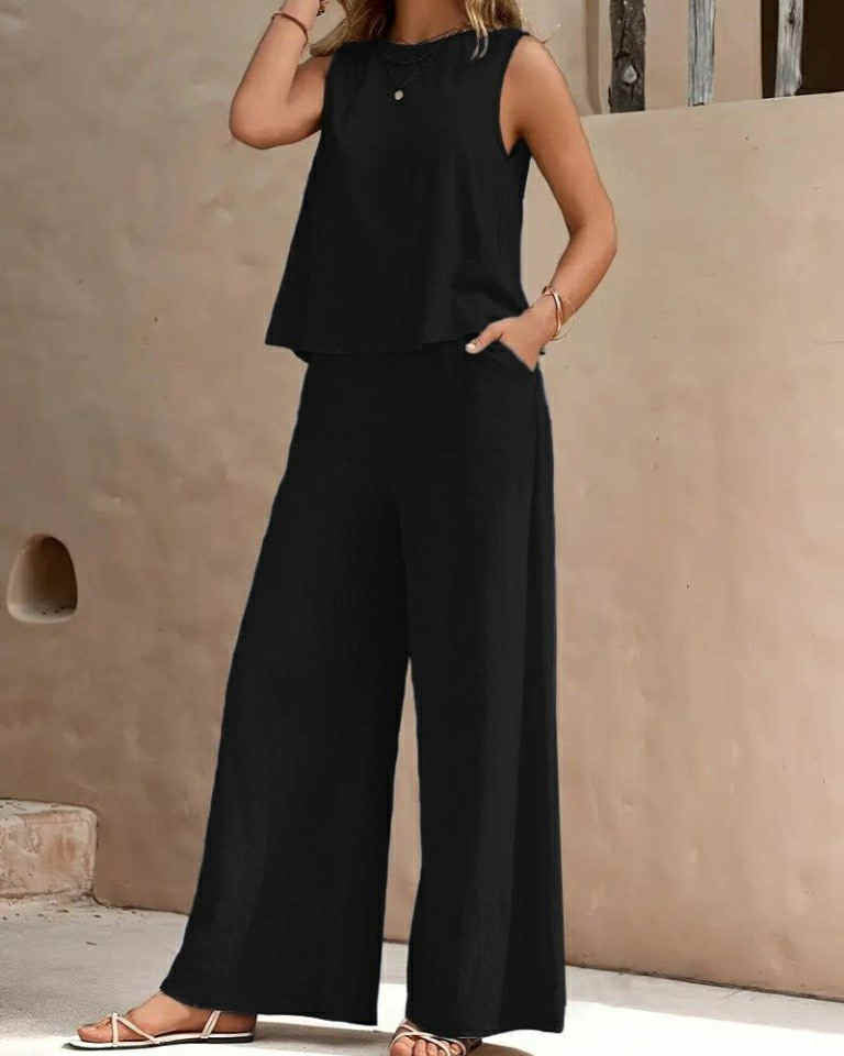 Two Pieces Sleeveless Outfit