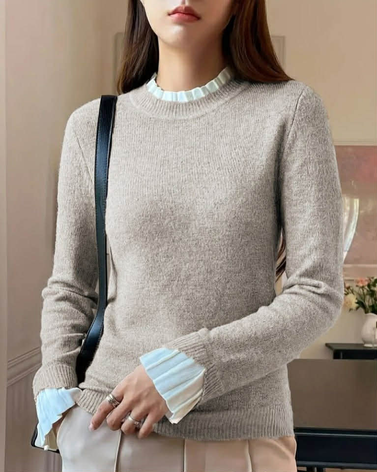 Elegant Wool Classic Blouse