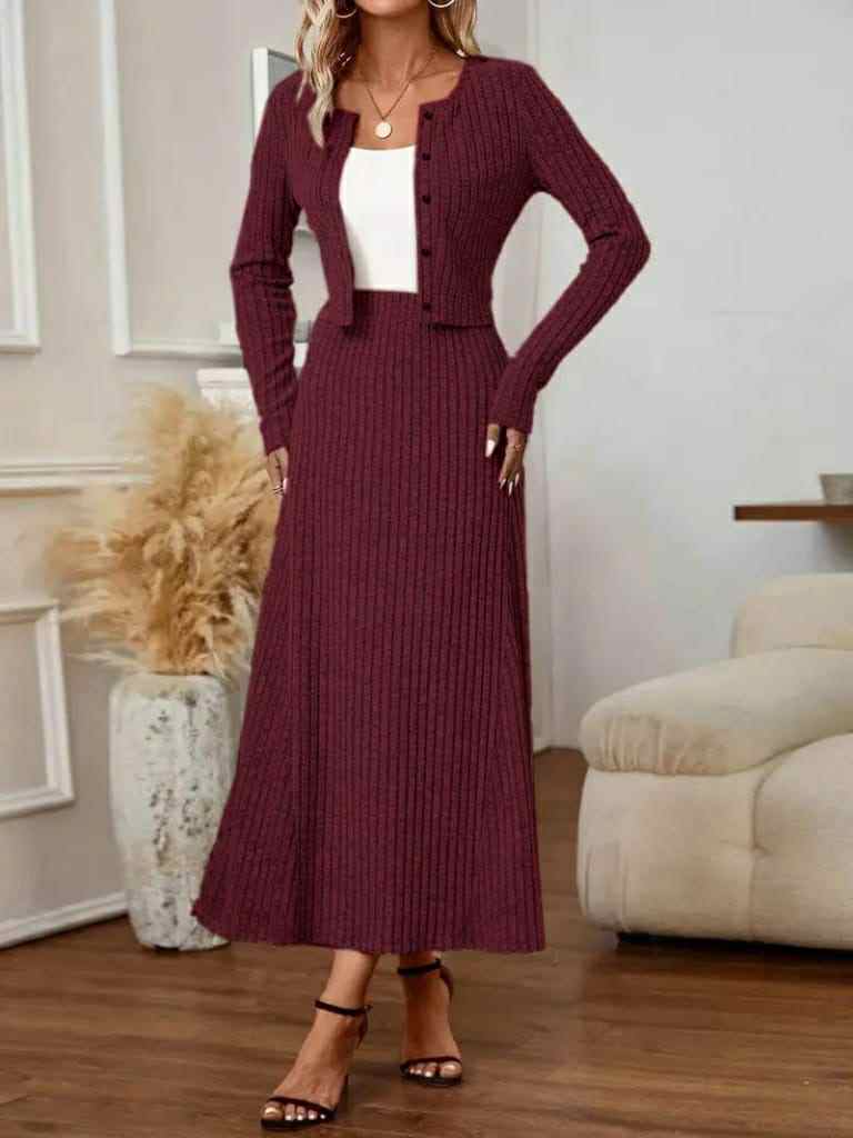 Two Pieces Skirt Set