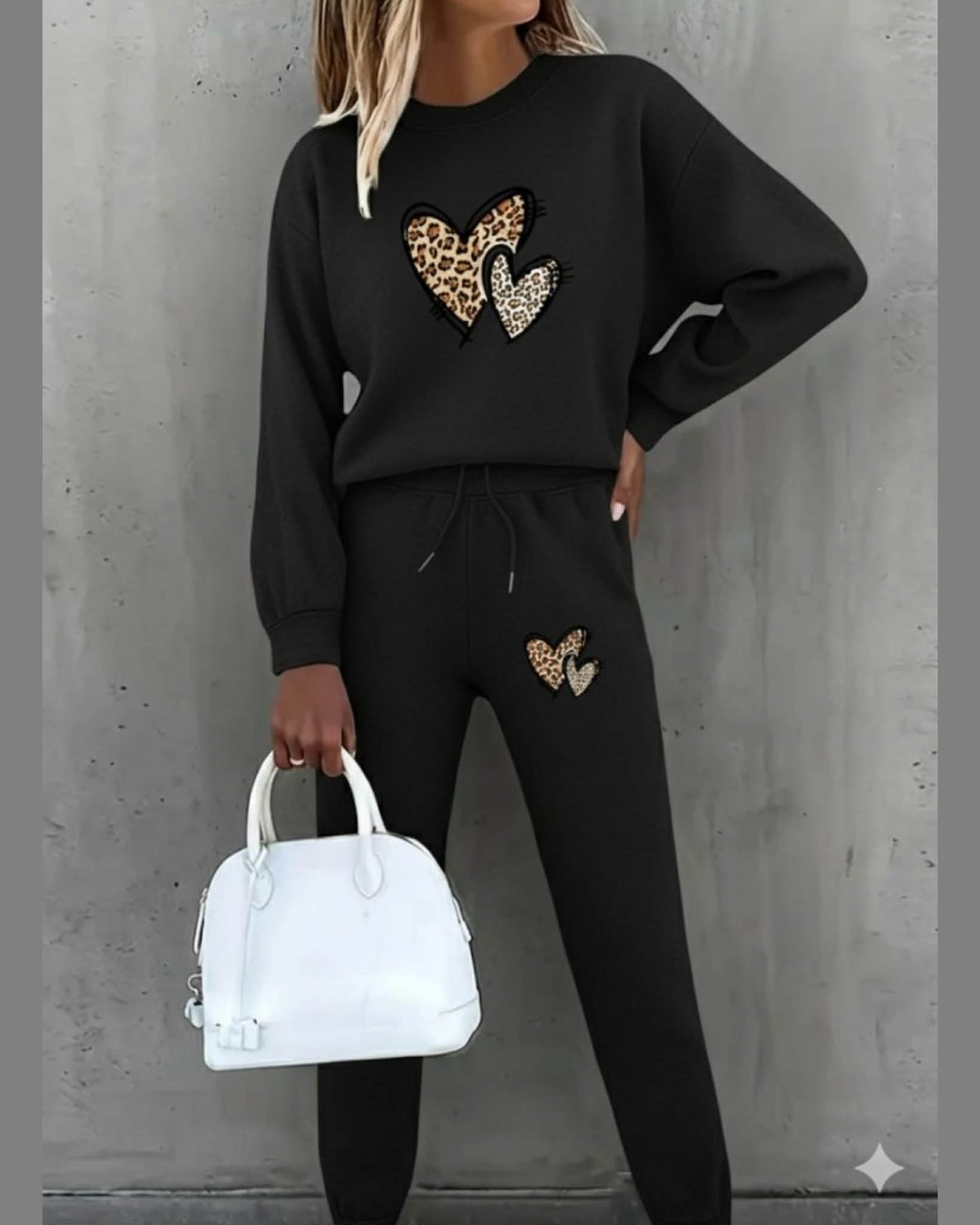 Fleece Set With Hearts