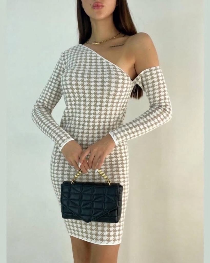 One-Shoulder Dress Bodycon Fit