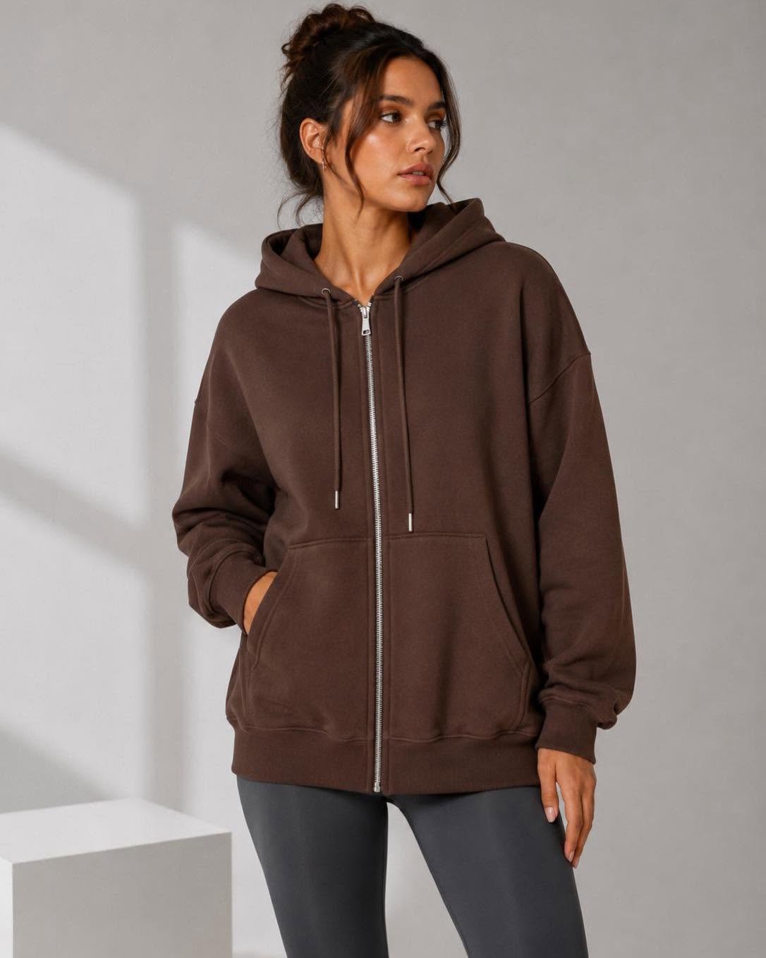Oversized Zip-Up Hoodie