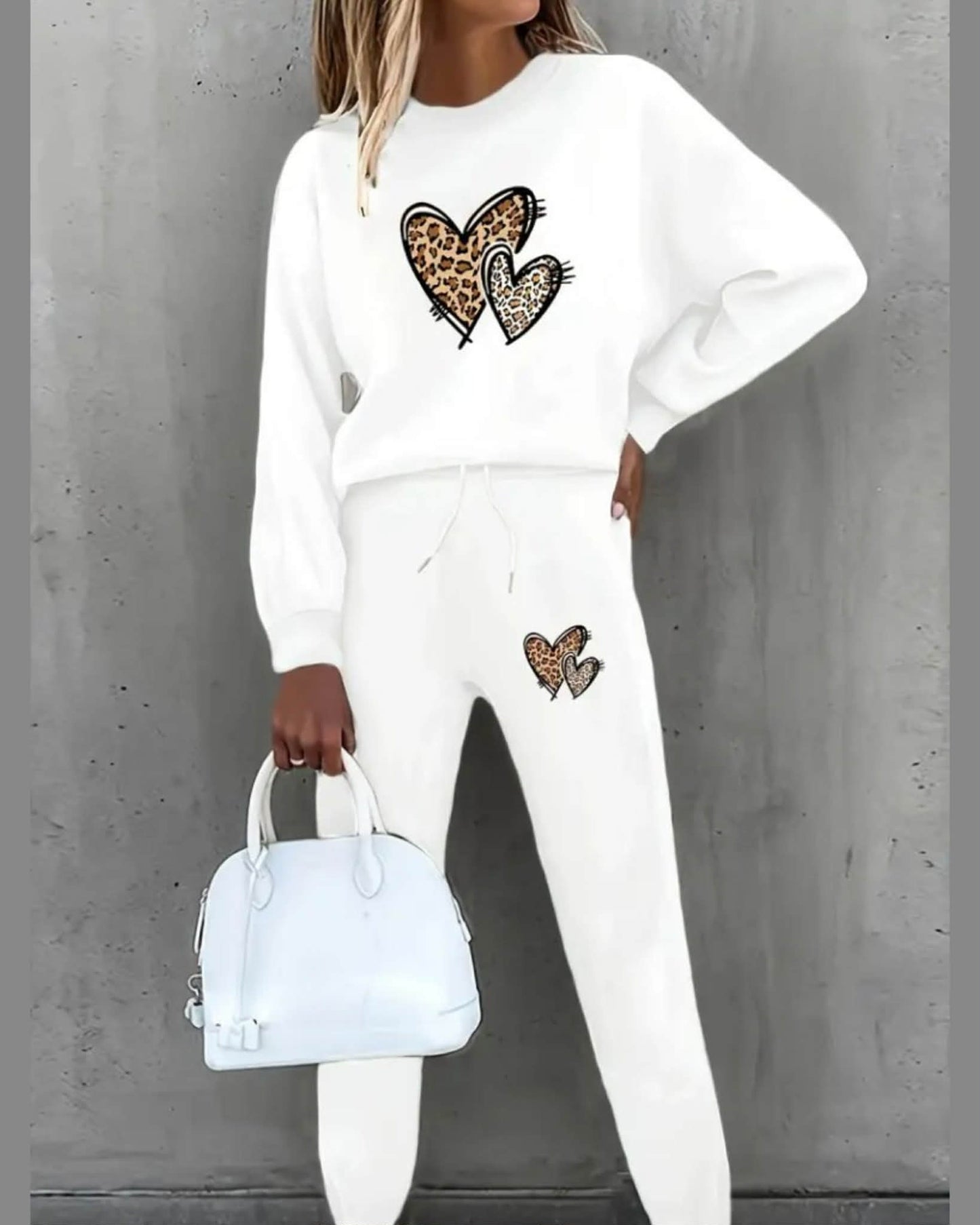 Fleece Set With Hearts