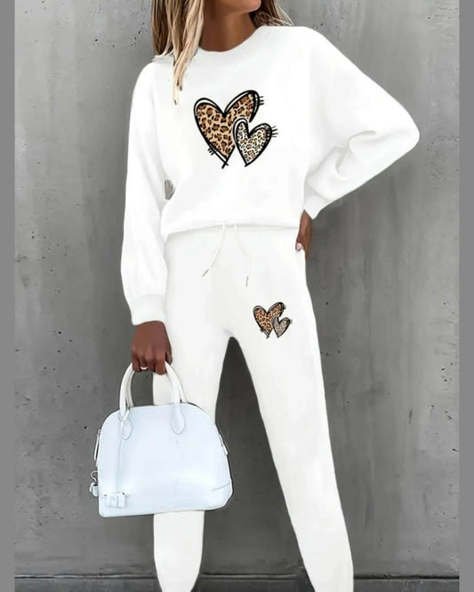 Fleece Set With Hearts