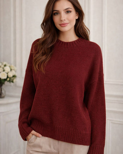 Wide Wool Long Blouse