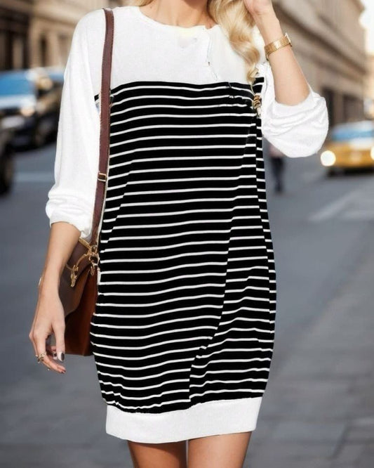 Stripped Casual Comfortable Dress