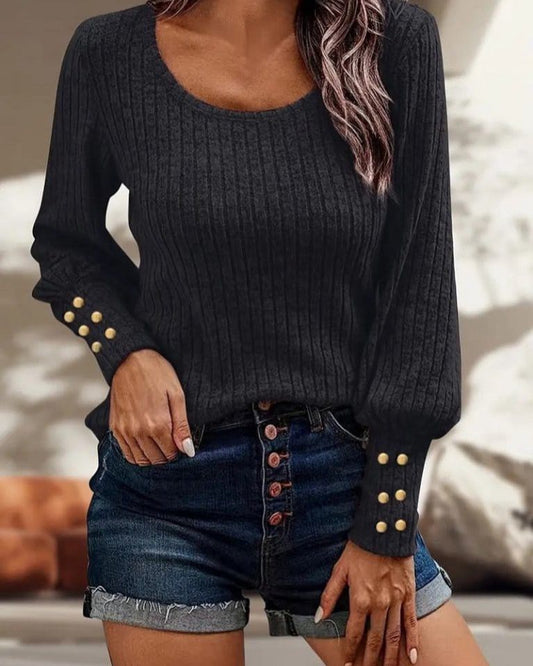 Simple Top With Golden Button