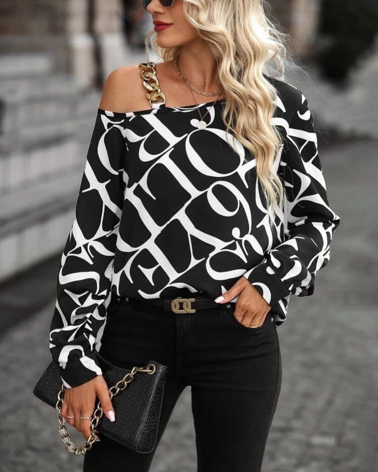 Letters Top With Golden Buckle