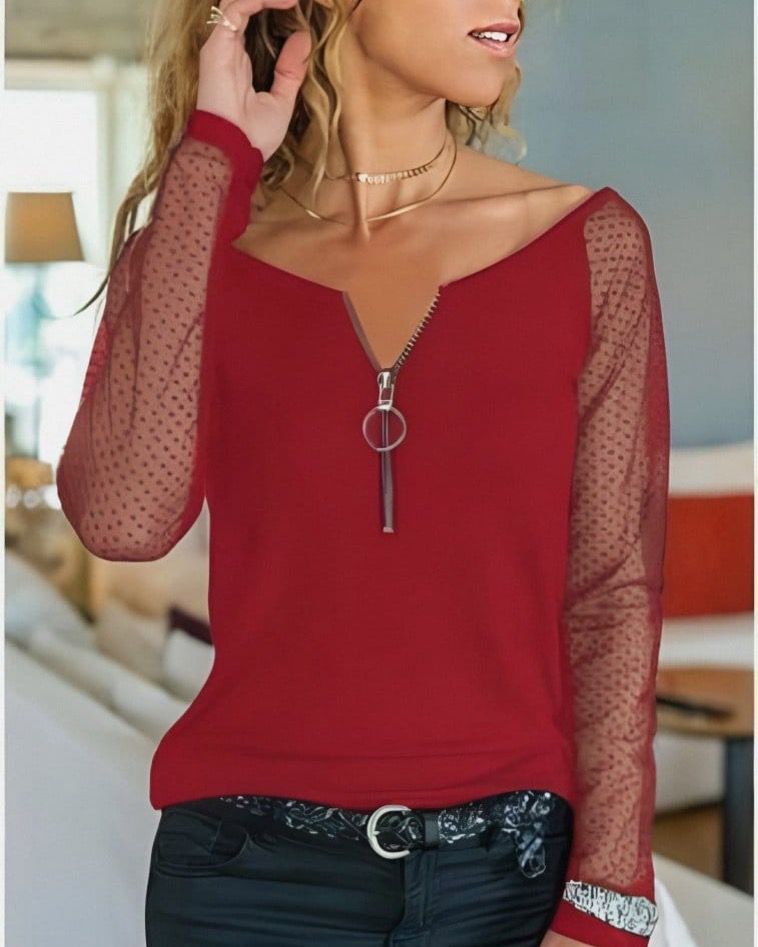 Simple Top With Zipper