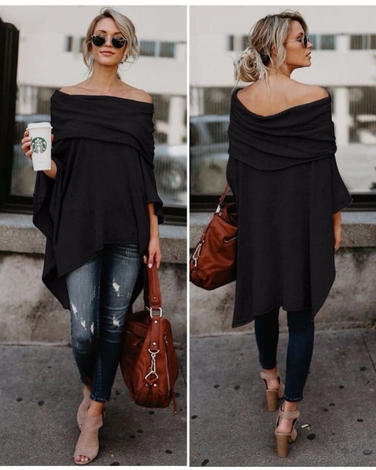 Wide Cotton Poncho