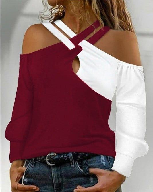 Long Sleeve Off Shoulder Top