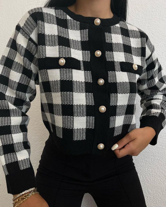 Wool Cardigan With Button