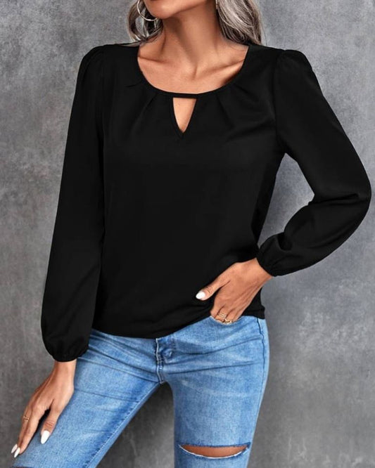 Simple Long Sleeve Classic Top