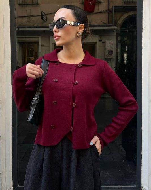 Wool BLOUSE With Buttons