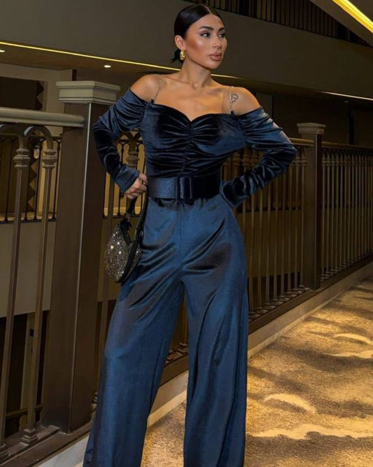 Velvet OF Shoulders Overall