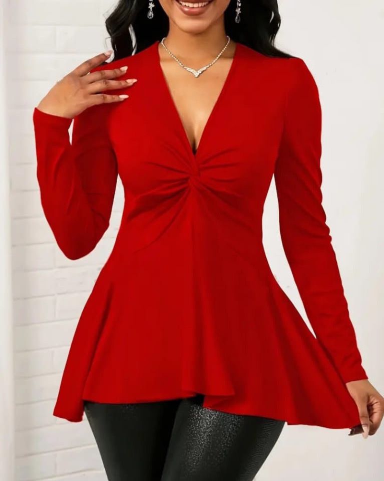 V-Neck Elegant Top