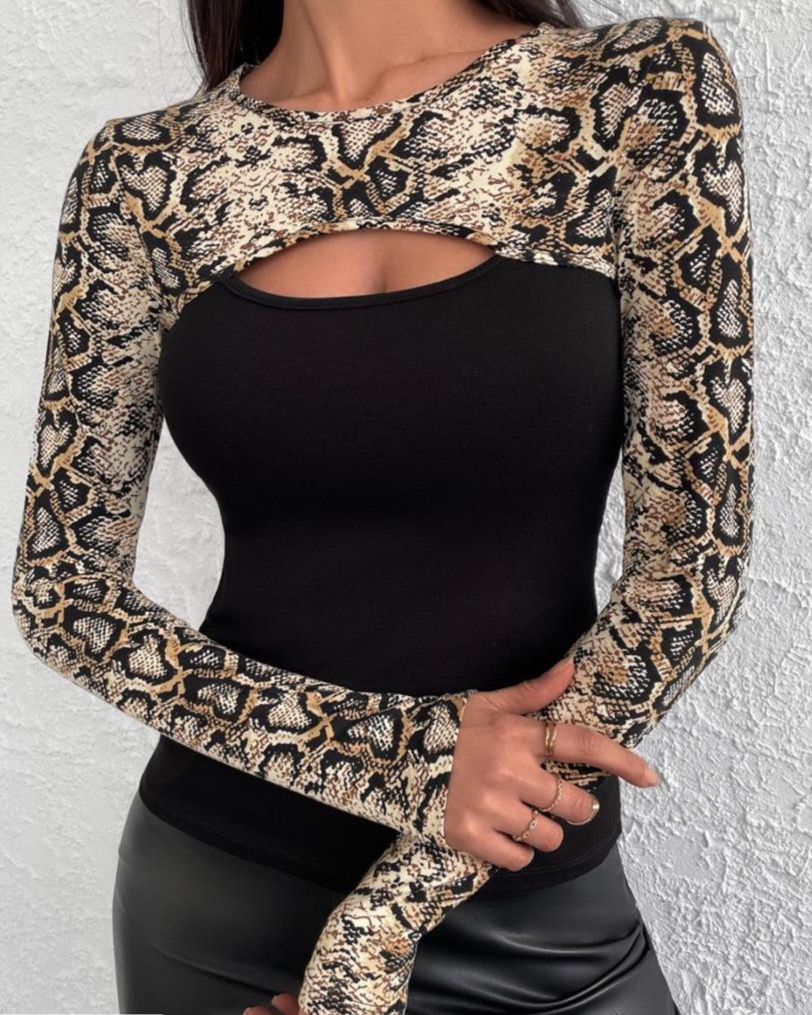 Snake Cotton Top