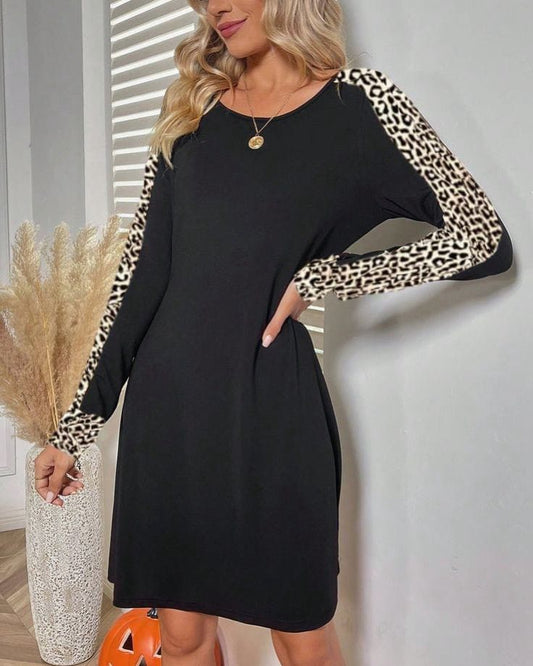 Cotton Leopard Dress