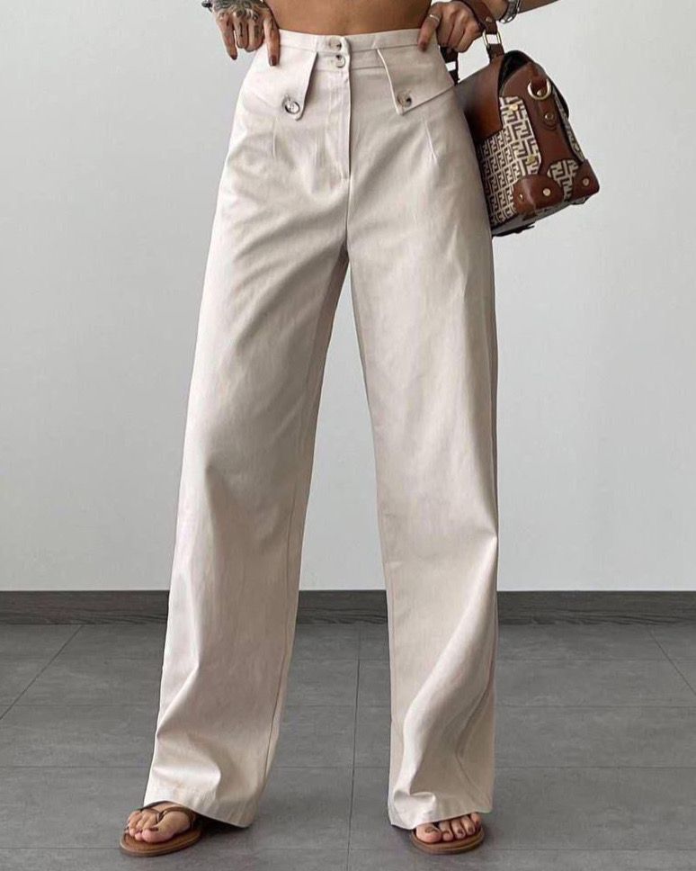 Classic Pants With Buttons