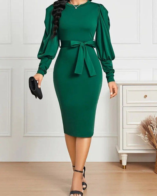 Classic Dress With Belt