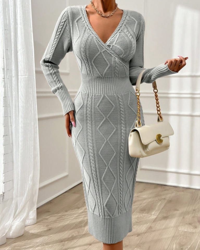 Long Wool Elegant Dress