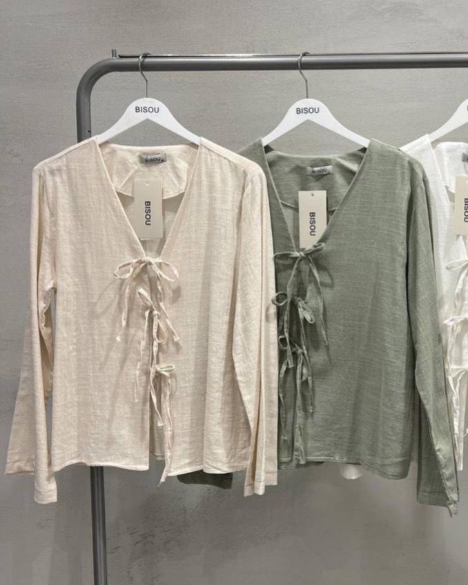 Long Sleeve Shirt With Ties