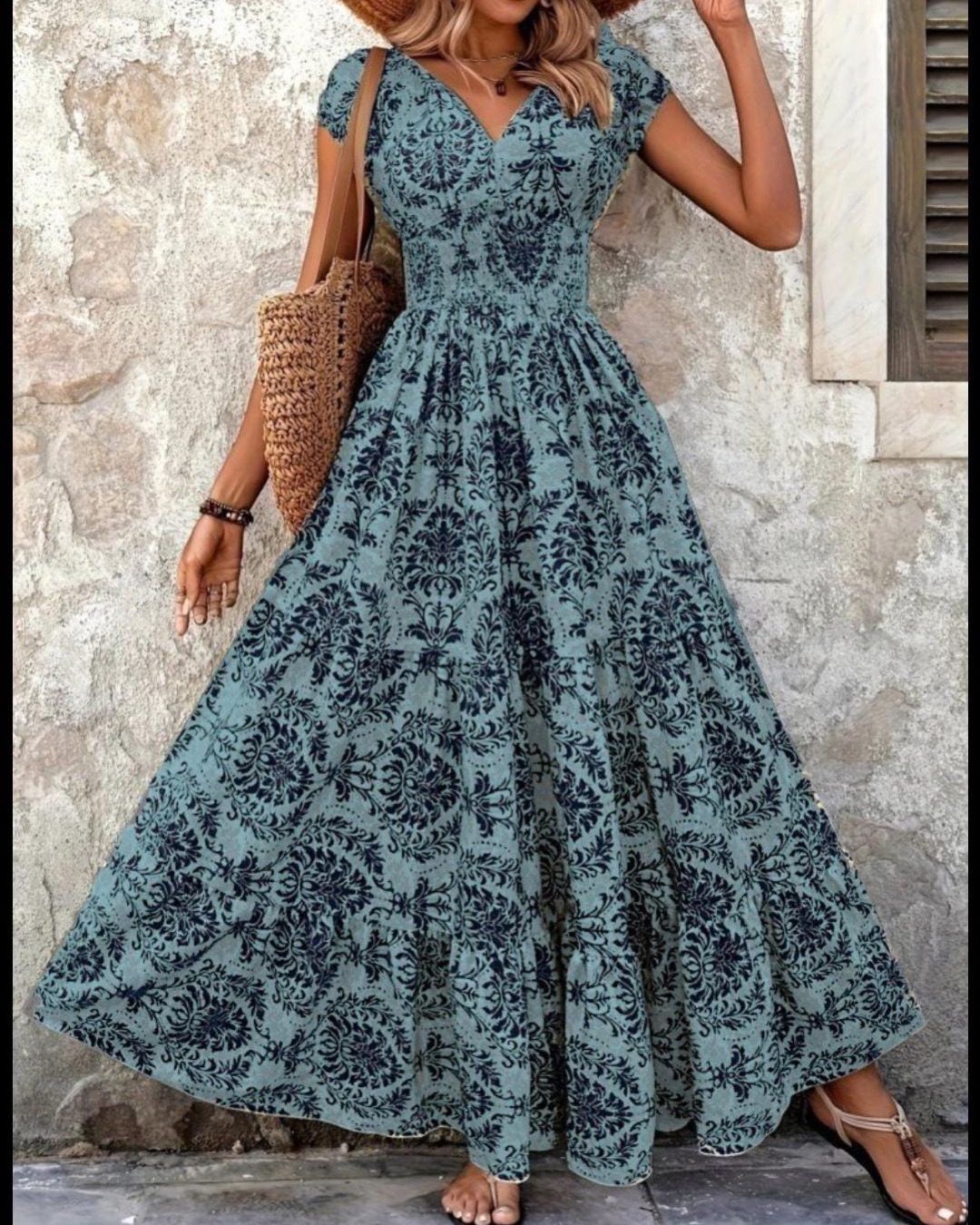 Floral Maxi Wide Dress