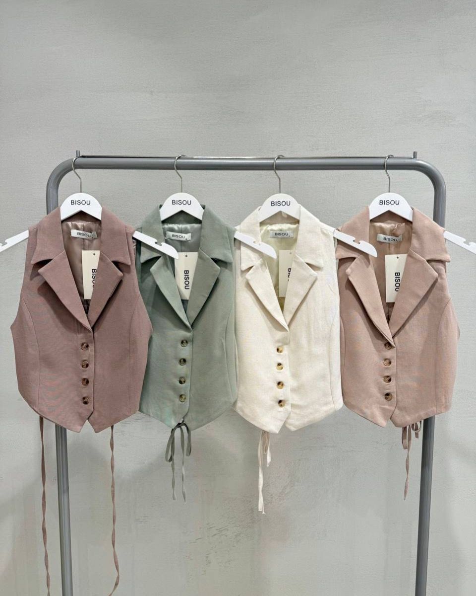 Stylish Vest With Tie ON The Back