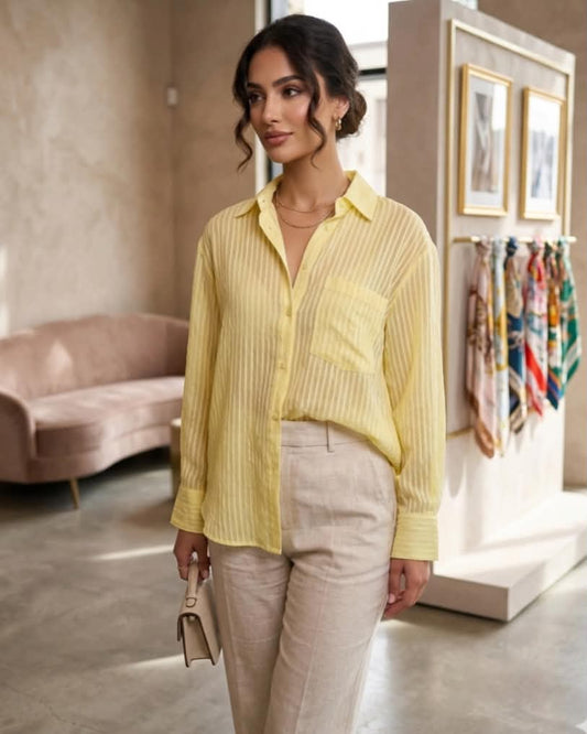 Stripped One Color Shirt