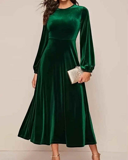 Velvet Long Wide Dress