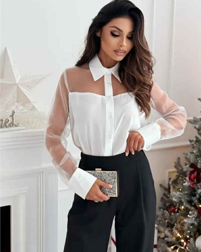 Chiffon Shirt With Buttons