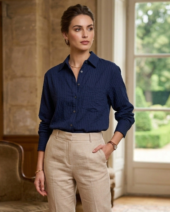 Stripped One Color Shirt