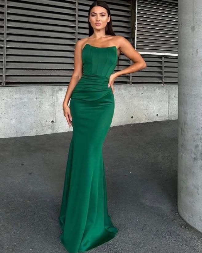 Strapless Skinny Long Evening Dress