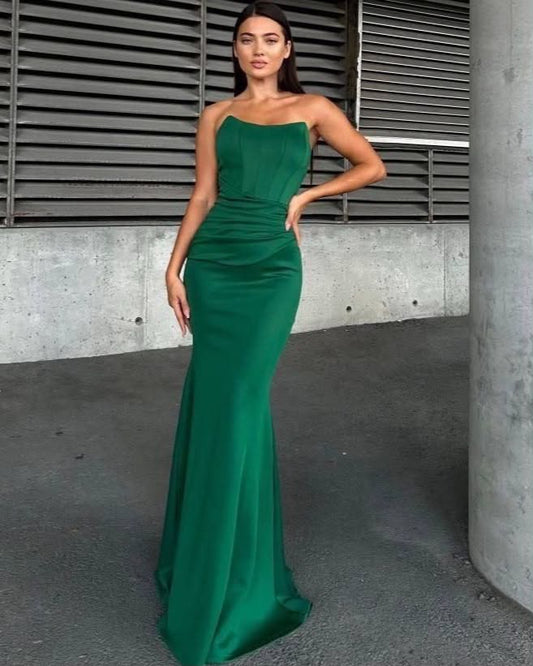 Strapless Skinny Long Evening Dress