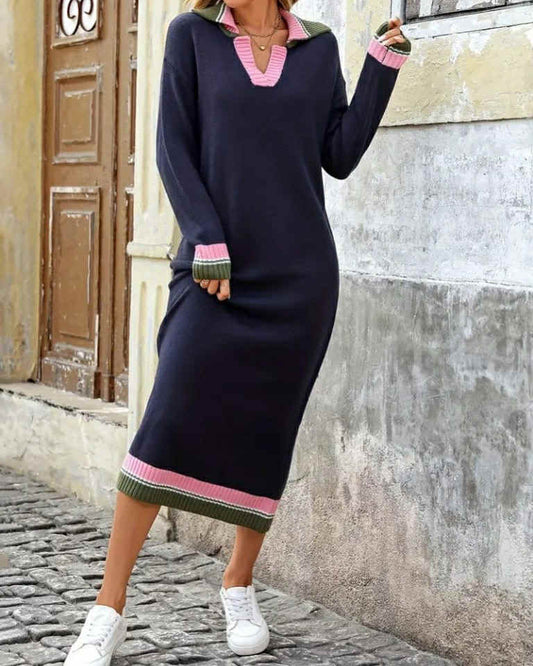 Wool Long Casual Dress