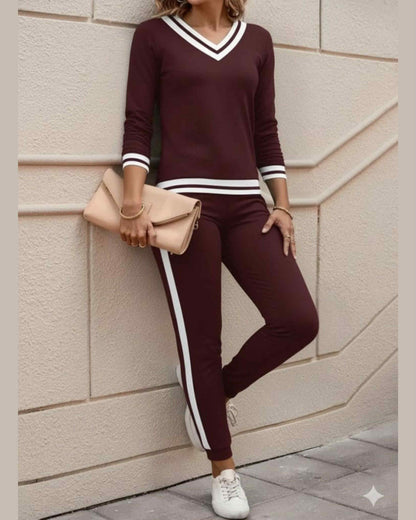 V-Neck Cotton Two Colors Set