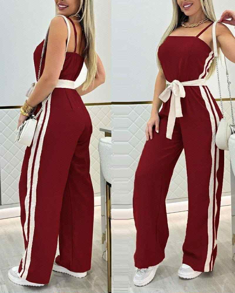 Sport Overall With Two White Lines